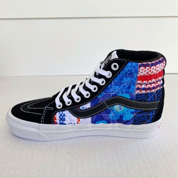 NEW Sandy Liang Vans Spongebob Sk8-Hi 38 DX Shoes Patchwork 7 Women / 5.5 Men - Picture 10 of 16